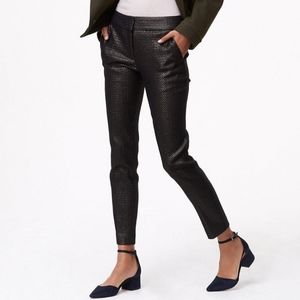 Loft Skinny Geo Shimmer Ankle Pants in Marisa Fit